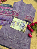 Mehboob Tex 1493 Pure Cotton Print With Embrodairy Self Work Pakistani Suits