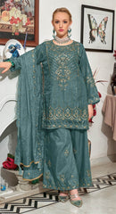 Fepic Iraaday 21221 Organza Embroidered Worked Pakistani Suits