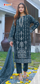 Fepic Iraaday	21215 B Organza Embroidered Worked Pakistani Suits