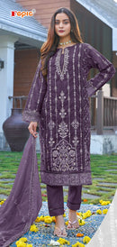 Fepic Iraaday	21215 C Organza Embroidered Worked Pakistani Suits