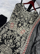 SSR 494 B Heavy Faux Georgette Heavy Embroidery Diamond Handwork With Full Sleeve Pakistani Suits