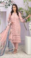 Hoor Tex H 160 A Fox Georgette Emboridery Worked Pakistani Suits