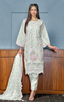 Fepic Rosemeen C 1828 B Organza Embroidered With Heavy Handwork Pakistani Suits