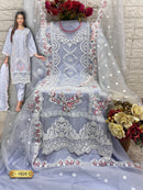 Fepic Rosemeen C 1828 C Organza Embroidered With Heavy Handwork Pakistani Suits