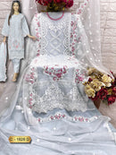 Fepic Rosemeen C 1828 D Organza Embroidered With Heavy Handwork Pakistani Suits