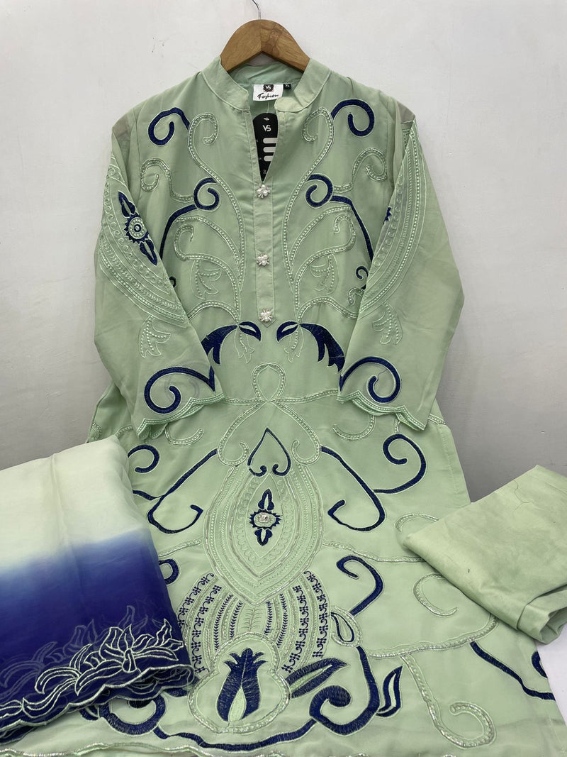 Vs 12014 Designer Stylish Heavy Embroidered Worked Readymade Pakistani Pret Kurti
