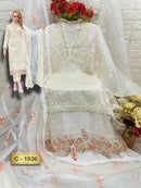 Fepic Rosemeen C 1936 Organza Embroidered With Hand Worked Pakistani Suits