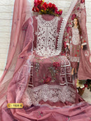 Fepic Rosemeen C 1926 B Organza Embroidered With Hand Worked Pakistani Suits