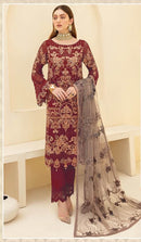 Zarqash 3011 B Georgette Heavy Embroidered Worked Pakistani Suits