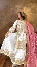 Serine S 123 E Organza Heavy Embroidered With Daimond Worked Pakistani Suits