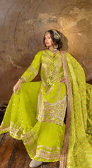 Serine S 123 F Organza Heavy Embroidered With Daimond Worked Pakistani Suits