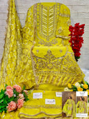 Serine S 123 F Organza Heavy Embroidered With Daimond Worked Pakistani Suits