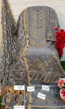 Serine S 123 C Organza Heavy Embroidered With Daimond Worked Pakistani Suits