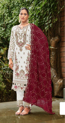Motifz 739 Georgette With Embroidery Khatli Worked Pakistani Suits