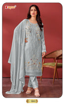 Fepic Rosemeen C 1665 F Georgette Embroidered With Heavy Khatli Worked Pakistani Suits