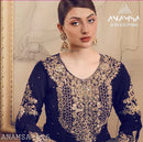 Anamsa 625 Heavy Pure Fox Georgette Embroidered Sequence Moti Work Pakistani Suits