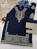 Anamsa 625 Heavy Pure Fox Georgette Embroidered Sequence Moti Work Pakistani Suits