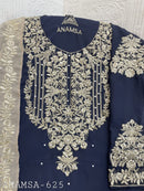 Anamsa 625 Heavy Pure Fox Georgette Embroidered Sequence Moti Work Pakistani Suits