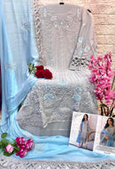 Elaf 183 Heavy Faux Georgette Embroidered With Pearl Cut Worked Pakistani Suits