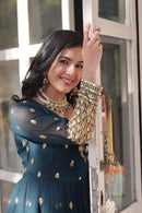 SR CODE 1660 Designer Party Wear Look Full Heavy Embroidery Sequence Work Gown