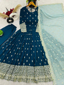 SR CODE 1660 Designer Party Wear Look Full Heavy Embroidery Sequence Work Gown