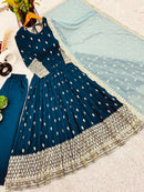 SR CODE 1660 Designer Party Wear Look Full Heavy Embroidery Sequence Work Gown