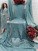 Fepic Rosemeen C 1586 B Georgette Embroidered Handworked Classic Pakistani Suits