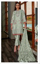 Noor Jahan NJ 56 Organza Fabric With Heavy Embroidery Khatli Worked Pakistani Suits