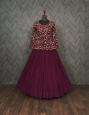 Livewear LW 7045 Designer Sequins Embroiderd Readymade Lehenga Choli Set