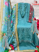 Aasha 1079 Heavy Reyon With Self Embroidery Worked Pakistani Suits