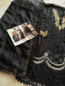 Ziaaz Designs 596 Rayon Sequins Schiffli Work Embroidered Semi Stitched Pakistani Outfit