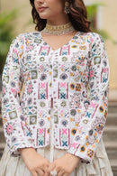 Livewear Lw 7127 Explore This Trending Fashionable Co ord Set With Rich Thread sequins Embroiderd Work