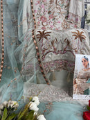 Zaha 10216 C Ramsha Georgette With Heavy Embroidered Nd Back Worked Pakistani Suits