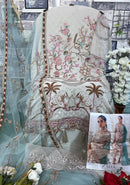Zaha 10216 C Ramsha Georgette With Heavy Embroidered Nd Back Worked Pakistani Suits