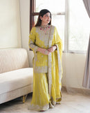 SSR 5002 Heavy Chinon Silk With Heavy Embroidery Sequence Rivet Moti Worked Pakistani Suits