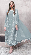 Mah E Rooh 5157 B Fox Georgette With Heavy Embroidery Worked Pakistani Suits