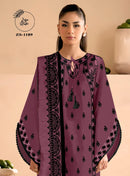 Zoya Studio ZS 1189 D Readymade Satin Georgotte Delicate Embroidery Latkan Pakistani Pret