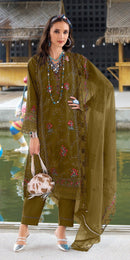 Fepic Rosemeen C 1934 C Organza Embroidered With Beautiful Hand Work Pakistani Suits