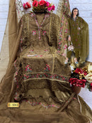 Fepic Rosemeen C 1934 C Organza Embroidered With Beautiful Hand Work Pakistani Suits