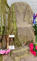 Zarqash 3029 Fox Georgette Embroidered With Handwork Pakistani Suits