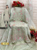 Fepic Rosemeen C 1831 B Organza Embroidered Worked Stylish Pakistani Suits