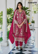 Zaveri Aanaya Heavy Soft Blooming Organza Embroidery Work Stylish Party Wear Kurti