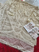 Ziaaz Designs Code 633 Amazing Georgette Embroidered Pearl Work Pakistani Outfit