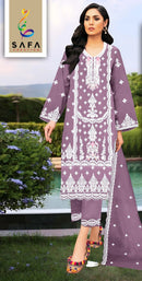 Safa Creation 1027 Premium Orgenza With Zarkhan Diamond And Elegant Embroidery Pakistani Suits