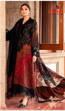 Aasha 1142 Pure Cotton Print With Exclusive Patch Embroidery Pakistani Suits