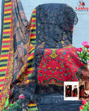 Aasha 1142 Pure Cotton Print With Exclusive Patch Embroidery Pakistani Suits