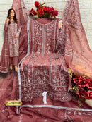 Fepic Rosemeen C 1911 Organza Embroidered  Worked Pakistani Suits