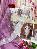 Elaf 185 Heavy Faux Gorgget Embroidered With Pearl Worked Pakistani Suits