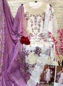 Elaf 185 Heavy Faux Gorgget Embroidered With Pearl Worked Pakistani Suits