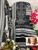 Taj 586 Pure Cotton Print With Heavy Self Embroidery Worked Pakistani Suits